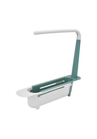 Geeroyoo Sıvı Boşaltma Delikli, Uzatılabilir, Bez Tutucu Özellikli Siyah Mutfak Lavabo Depolama Rafı Renk Rastgele Siyah