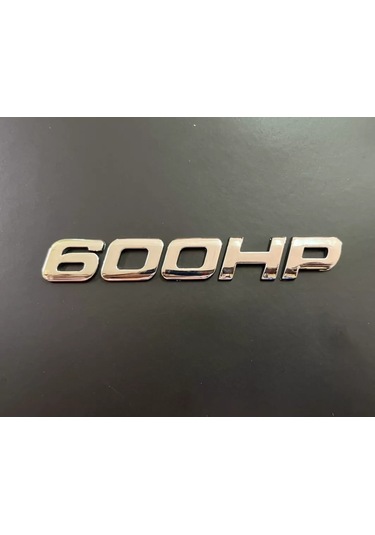 600 Hp Krom Bagaj Yazısı 3m 3d Abs Mercedes 701