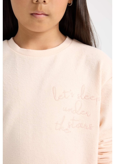 DeFacto Kız Çocuk Pijama Takımı Uzun Kollu Üst Beli Lastikli Alt D6655A824WNPN434 Pembe DeFacto Kız Çocuk Pijama Takımı Uzun Kollu Üst Beli Lastikli Alt D6655A824WNPN434 Pembe