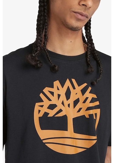 Timberland Tree Logo Short Sleeve Erkek Siyah T-shirt Tb0a2c2rp561 Siyah