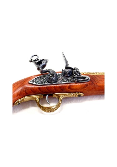 Denix Dekoratif Çakmaklı Tabanca 43 Cm, Almanya 18. Yüzyıl
