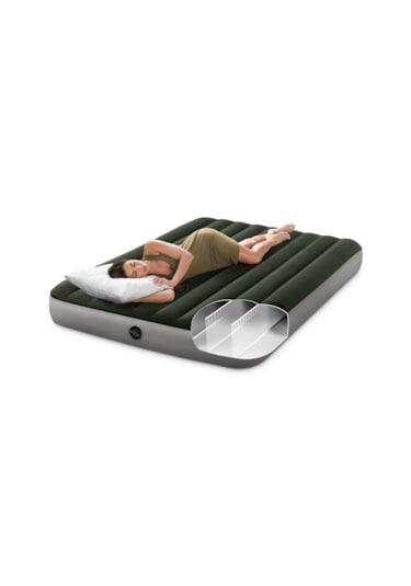 Intex 64109 Prestij Kamp Yatağı 152 Cm X 203cm X 25cm Koyu Yeşil