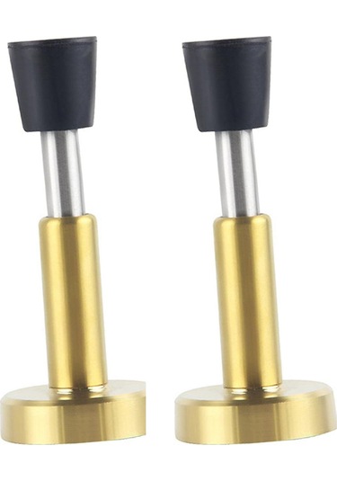 Yaozixa 2 Adet Yapışkanlı Kapı Durdurucu - Paslanmaz Çelik Hidrolik Süspansiyonlu, 4 Inç