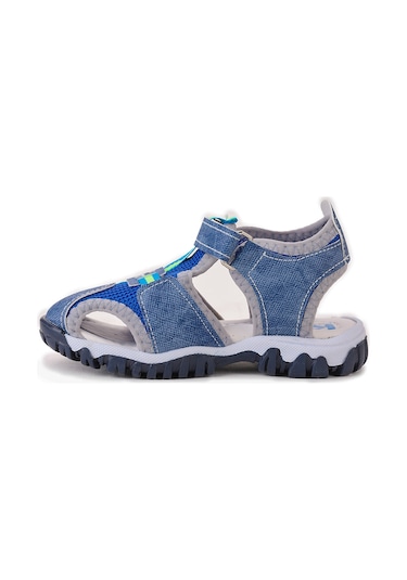 Kiko Kids Erkek Bebek Sandalet Arz 2399 Kot Mavi