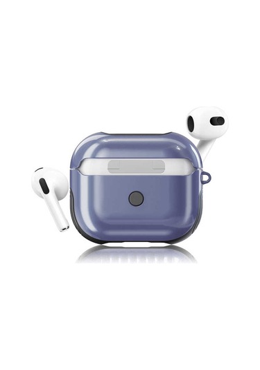 Airpods 3. Nesil Uyumlu Kılıf Zore Shockproof Silikon-Mavi Mavi