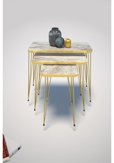 Zigon Sehpa Kr Gold Efes Tel