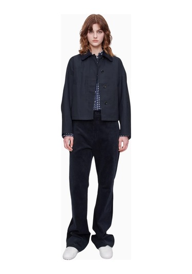 A.p.c Becca Jacket Su Itici Kısa Kesim Kadın Ceket Koyu Lacivert