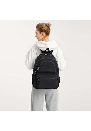 Büyük Boy Sırt Çantası Krinkıl Kumaş Smart Bags 1050 A.Kahve