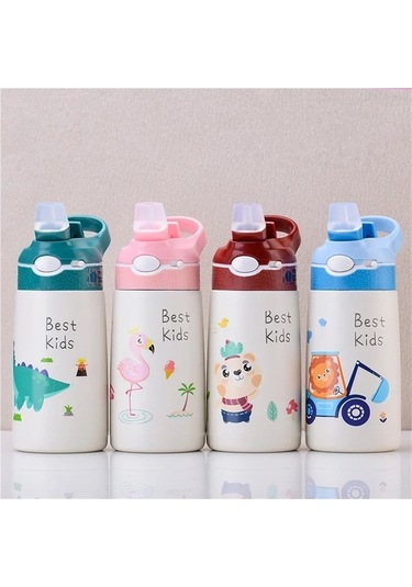 Maoyaya 400 Ml Çocuk Termos Su Şişesi - Bebek Ördek Kupa Bebek Termos