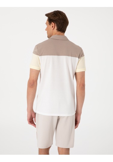 Pierre Cardin Erkek Ekru Tişört 50302642-vr019 Ekru