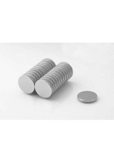 Yuvarlak Güçlü Neodyum Mıknatıs D20X2 Mm - 10 Adet