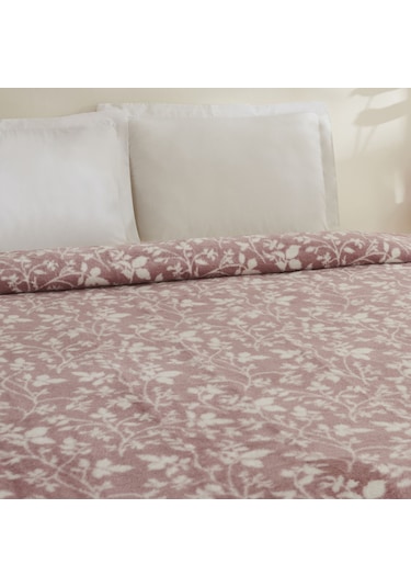 Karaca Home Cinta Çift Kişilik Akrilik Battaniye Mürdüm Mürdüm