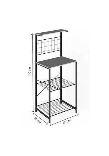 Çok Amaçlı Dolap Mutfak Bango Masa Dar Çam 1436