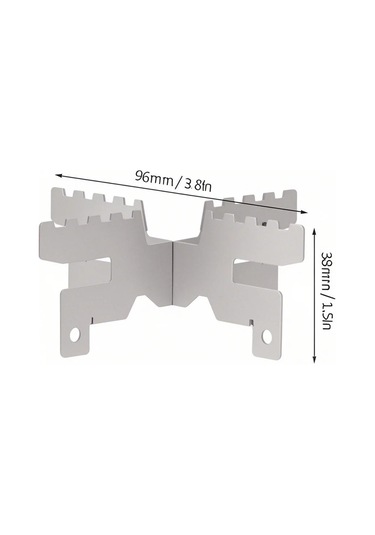Yuntech01 Titanlı Alkol Ocağı 100ml 0.5mm Kalınlık + Çapraz Ayak 5kg Yük Taşıma - Ultra Hafif Toplam 74.5g Çok Renkli