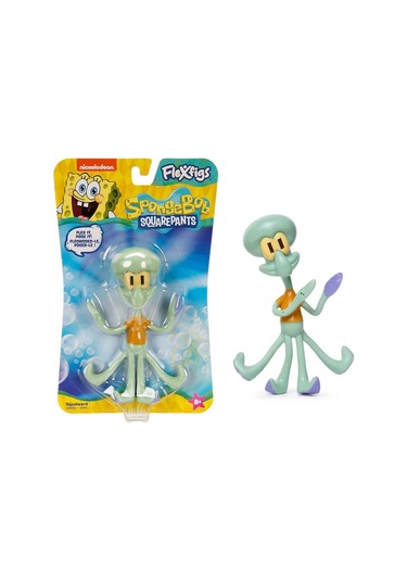Nickelodeon Spongebob Squarepants Flexfigs Sünger Bob Squidward Tentacles Hareketli Figür - 10 Cm Sünger Bob