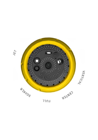 Moveevo Huabangshi Hbs-8422 10 Fonksiyonlu Basınçlı Yıkama/sulama Sprey Seti 4'lü , Abs+tpr Kaplama, Büyük Su Akışı Ve Mesafe, Otomatik Akış Modu Ayarı