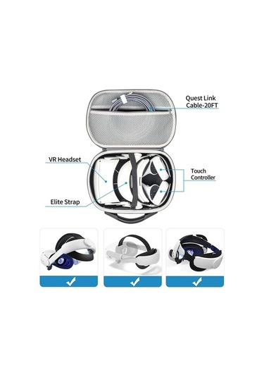 Artfulabode Devaso Meta Quest 3/s/2/pro/pico 4 Taşıma Çantası - Yüksek Kapasiteli Ve Düzenleyici Kılıf