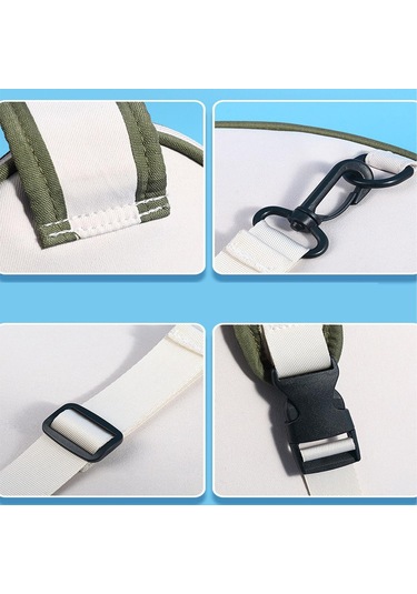 Suntek Tenis Çantası Taşınabilir Çok Beyaz-yeşil-kenarlar