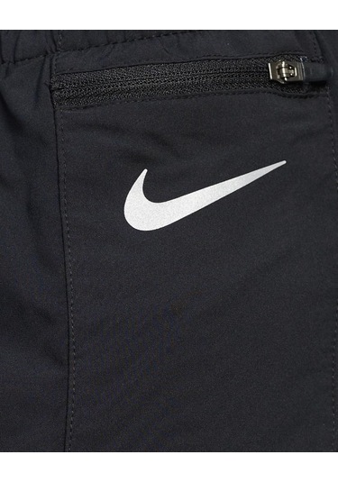 Tempo Luxe 3 Inch Running Shorts Siyah Fermuarlı Cepli Kısa Koşu Şortu Siyah