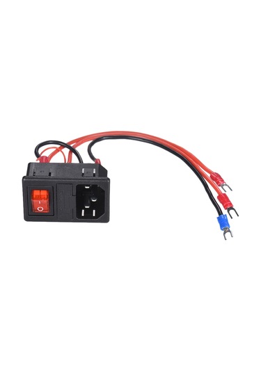 Shineyee 3d Yazıcı İçin 220v/110v 15a Sigortalı Güç Anahtarı Soketi Modülü - Dıy Uyumlu, Plastik-metal Yapısı, 22cm Kablolu Bağlantı Kablosu Rastgele