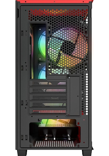 Rampage Blaze Mesh Temperli Camlı 4x12 CM ARGB Fan M-Atx 400W PSU Oyuncu Kasası
