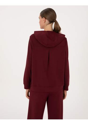 Pierre Cardin Kadın Vişne Sweatshirt 50314972-vr223 Vişne