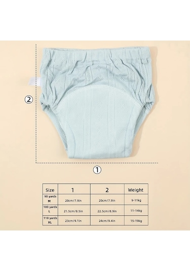 Maxaccess Yıkanabilir Pastel Bebek Bezleri - M Beden 19.84-24.25 Lb 6 Adet Mavi - Yeşil - Beyaz
