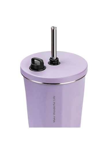 Tyeso Crush Tumbler Vakumlu Paslanmaz Çelik Termos 600 Ml-Beyaz