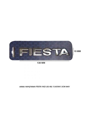 Fiesta Bagaj Yazısı 2002-2008 Arma Yapıştırma 13.8cmx1.5cm