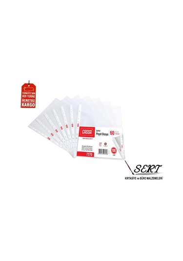 Kristal Poşet Dosya 60 Micron 100lü Paket Cassa N11.138
