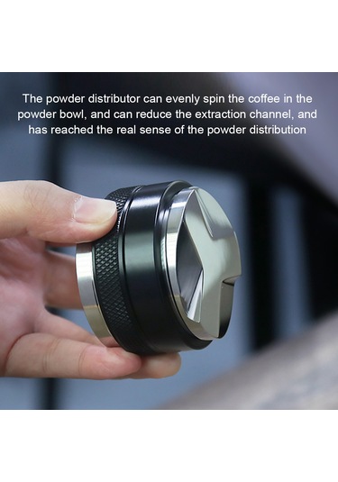 51mm 2'si 1 Arada Kahve Dağıtıcı Ve Sabotaj Paslanmaz Siyah Diğer