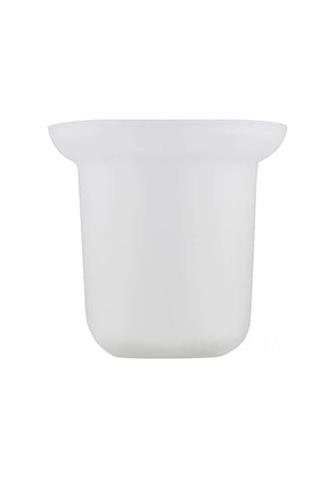 Teltree Duvar Takılı Paslanmaz Çelik Tuvalet Fırçası, Kaymaz Tutamaklı Beyaz Tutucu İle Verimli Banyo Temizliği Beyaz