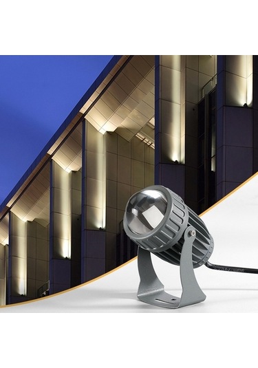 Tongxida 10w Tek Işın Led Spot Dış Mekan Su Geçirmez Aydınlatma Sütun Lambası Uzaktan Kumandalı Renk: 5'den 1'i Seç Diğer