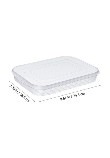 Kangvka Gıda Muhafaza Kutusu 2 Adet - Şeffaf, Su Birikimi Olmayan, Hermetik Kapaklı, Buzdolabı İçin Et-balık-seafood Saklama Kutusu Beyaz