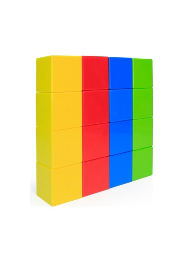 Küpss Manyetik Blok Sarı Kırmızı Mavi Yeşil-16 Küp