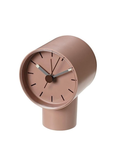 Çalar Saat, Uçuk Pembe MeridyenDukkan Analog Saat 8x9 cm Masa Saa