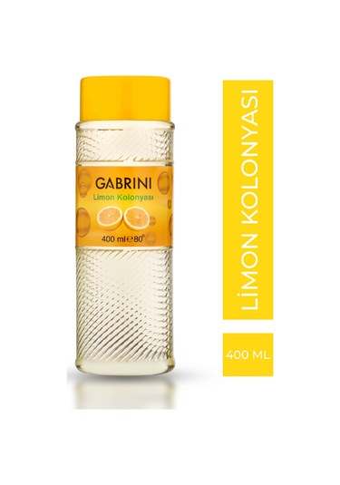 Gabrini 80 Derece Limon Kolonyası Pet Şişe 400 ML