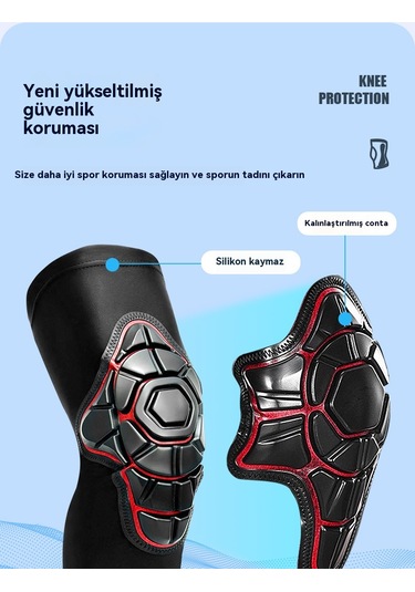 Eternal Luck Düşme Önleyici Güvenlik Motosiklet Dizlikleri Siyah 2XL