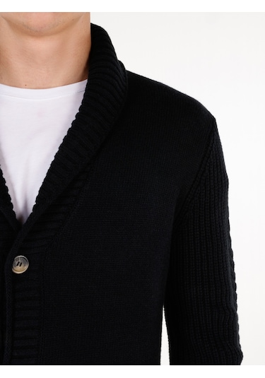 Colins Siyah Erkek Hırka Siyah