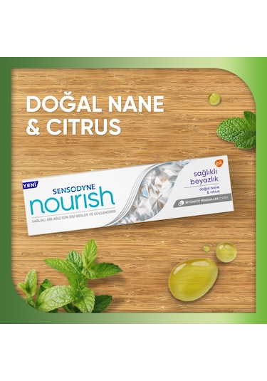 Sensodyne Nourish Sağlıklı Beyazlık Diş Macunu 75 ML