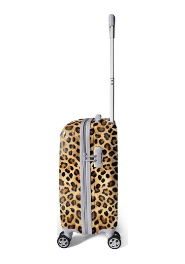 Coral High Leopar Desenli Kabin Boy Valiz 50cm 16550 Çok Renkli