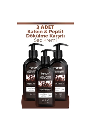 Tresan Conditioner Kafein Peptit Saç Kremi 300 Ml 3 Adet