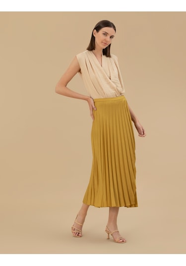 Pierre Cardin Kadın Etek Dokuma 50268502-vr235 Yeşil