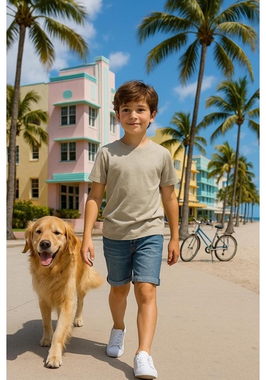 Taş Çocuk T-shirt Kız Erkek Unisex %100 Pamuk Taş