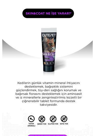 Kedi Bağışıklık & Tüy Güçlendirme Destek Paketi