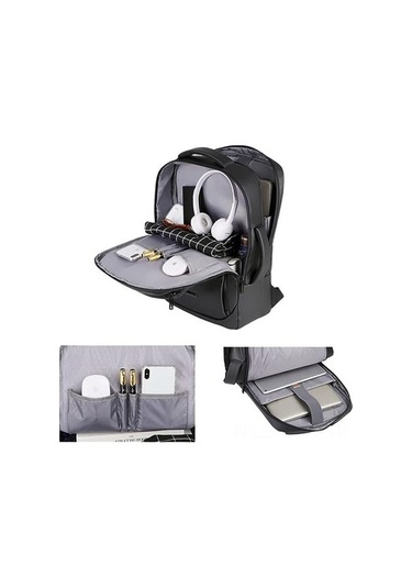 Didadodo Sırt Çantası - 20l, 15.6 Bilgisayar, Su Geçirmez, Siyah, Pratik Tasarım Siyah