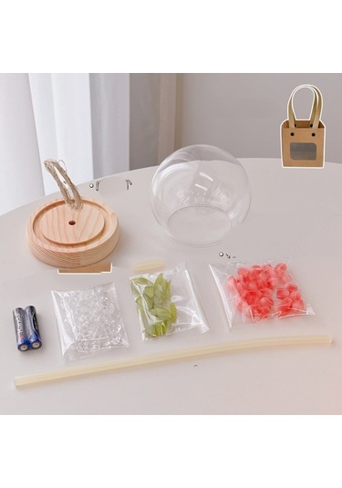 Soulader Dekoratif Lale Şeklinde Gece Lambası Yatak Odası Oturma Odası Aydınlatma Pembe