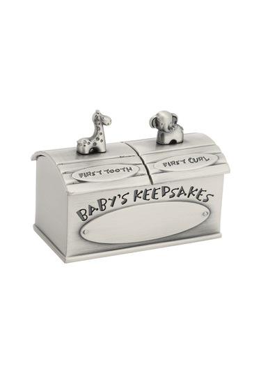 Moveevo Çocukların Diş Ve Tüy Hafızalarını Saklamak İçin Avrupa Stili Çinko Alaşımlı Mini Anı Kutusu - Gümüş Rengi, Ev Dekorasyonu Ve Hediye Seçeneği