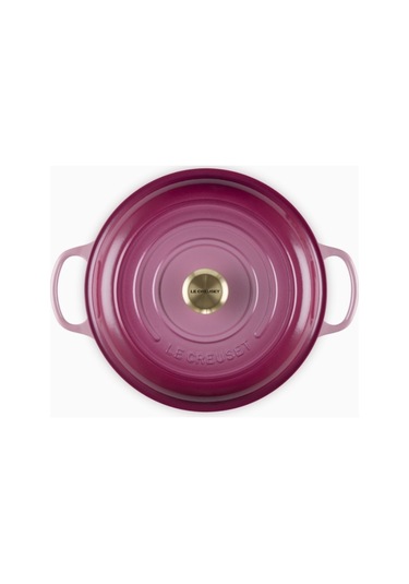 Le Creuset Gourmet Profesyonel Lüks Döküm Tencere Pembe 30 Cm