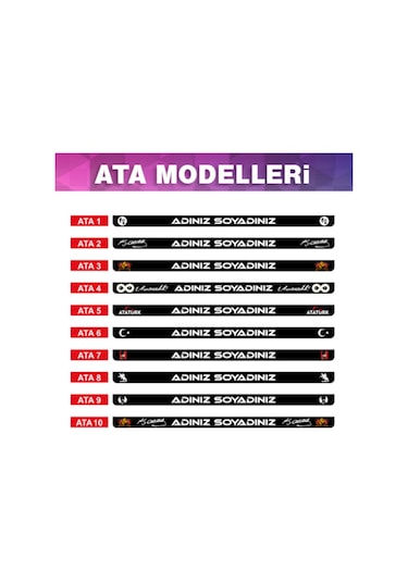 1 Adet Düz 1 Adet Kare Takmatik Plakalık 15.5Cmx30.5Cm Ebatı 289436477
